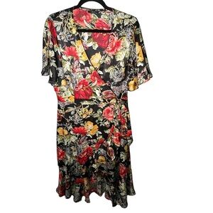Soprano Floral Wrap Midi Dress Size 1X